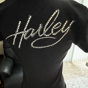 Harley Davidson t-shirt. Black with very little bling. Size small